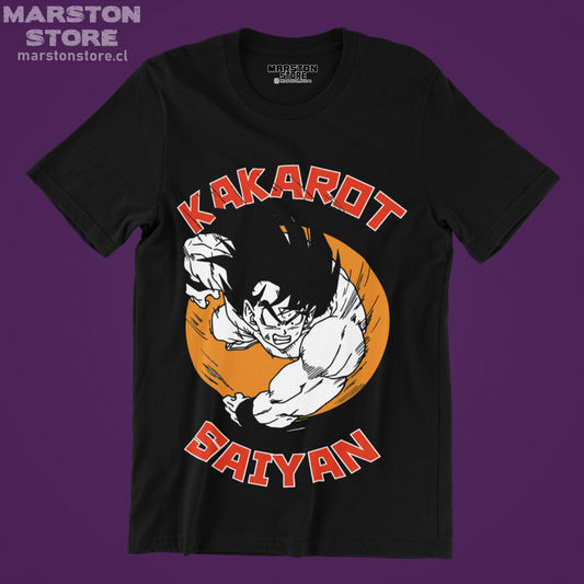 Polera negra Dragon Ball con diseño de Goku