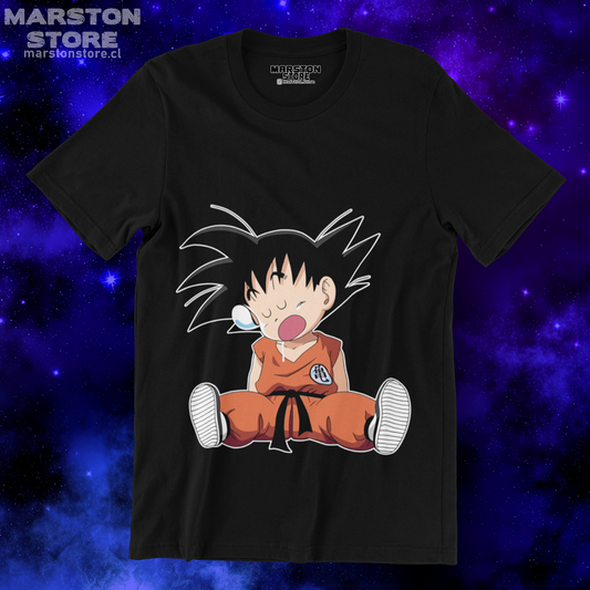 Polera negra Dragon Ball con diseño de Goku