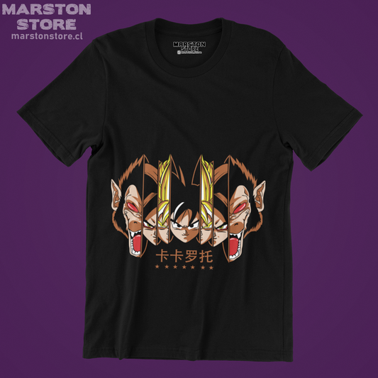 Polera negra Dragon Ball con Goku Ozaru