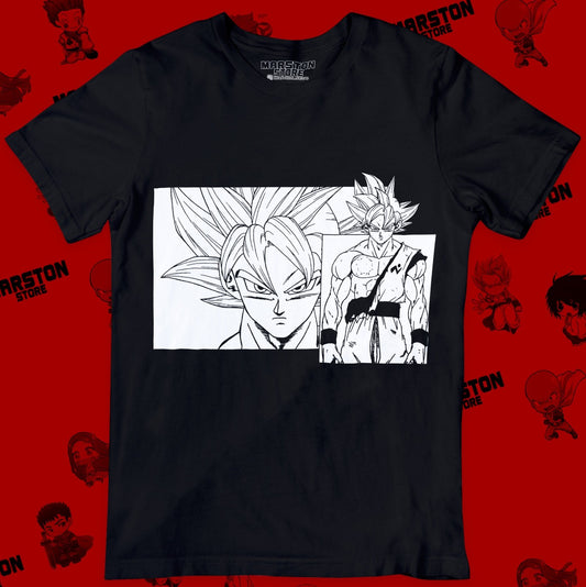 Polera negra Dragon Ball con Goku Ultra Instinto
