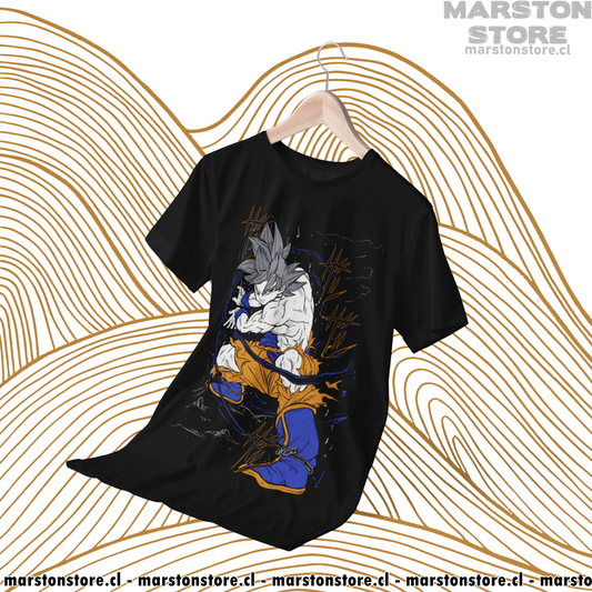 Polera negra Dragon Ball con Goku Ultra Instinto