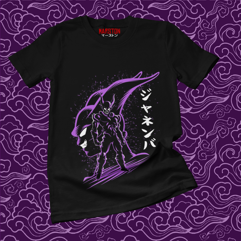 Polera negra Dragon Ball con diseño de Janemba