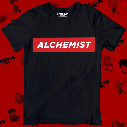 Polera negra Fullmetal Alchemist con diseño inspirado en el anime