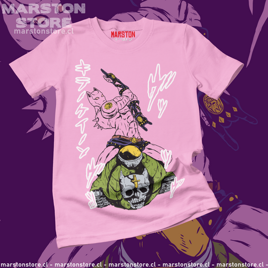 Polera de JoJo's Bizarre Adventure con Killer Queen