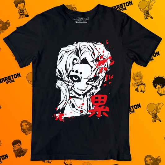 Polera negra con diseño de Kimetsu no Yaiba Demon Slayer