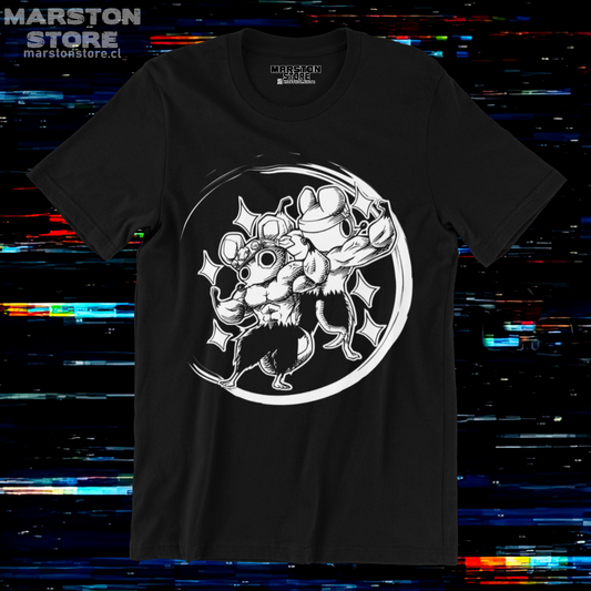 Polera negra Kimetsu no Yaiba Demon Slayer con los Ratones Ninja de Tengen Uzui