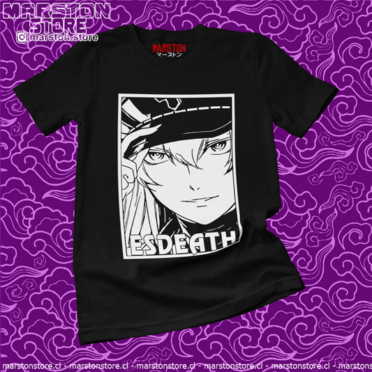 Polera negra de Akame ga Kill! con Esdeath