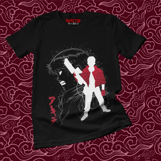 Polera negra de Akira con Shotaro Kaneda