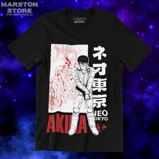 Polera negra de Akira con Shotaro Kaneda y Tetsuo Shima
