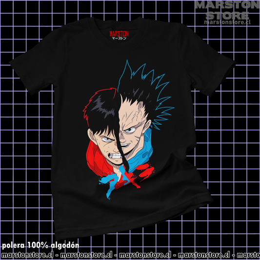 Polera negra de Akira con Tetsuo Shima y Shotaro Kaneda