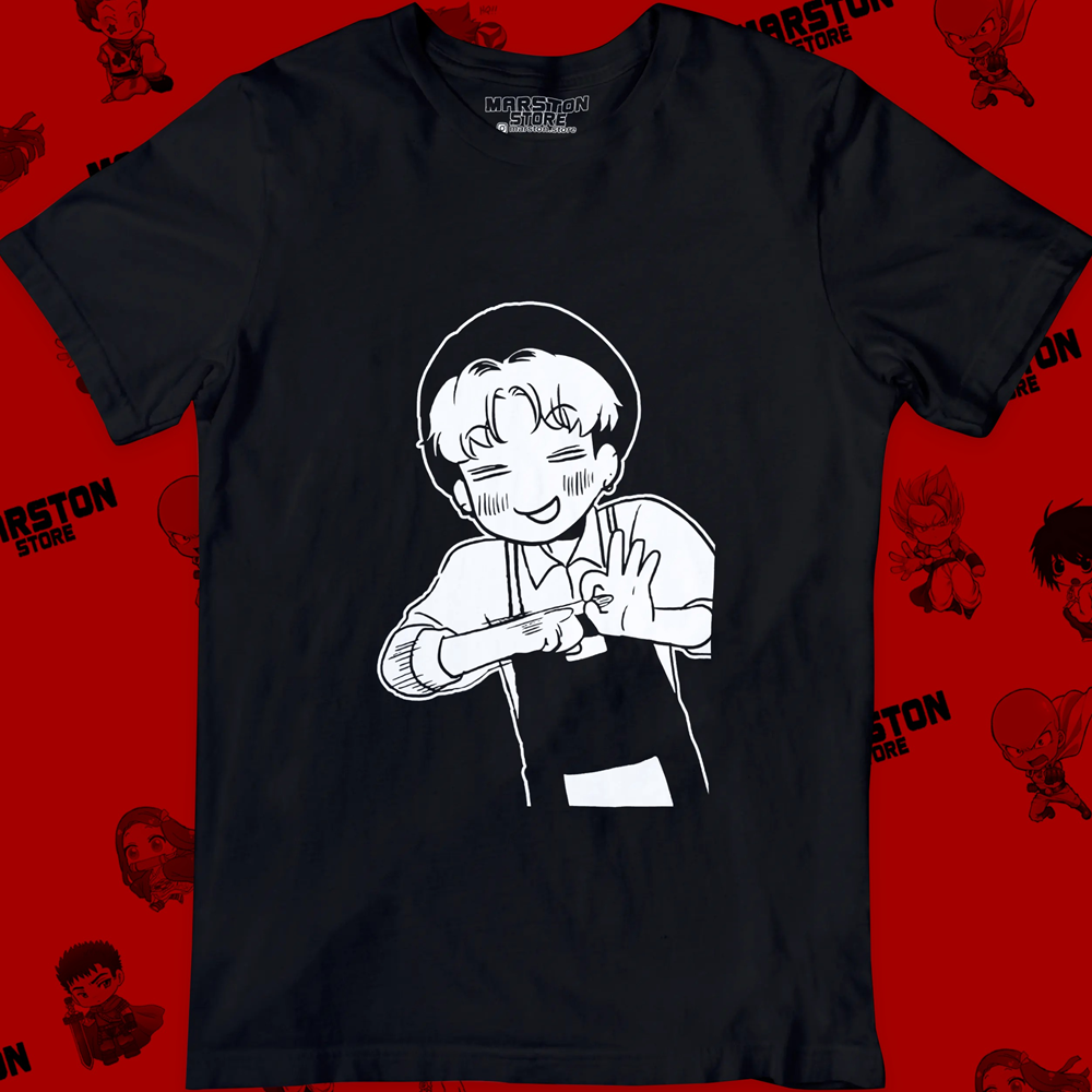 Polera negra de BJ Alex con Oh Chanwoo