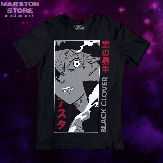 Polera negra de Black Clover