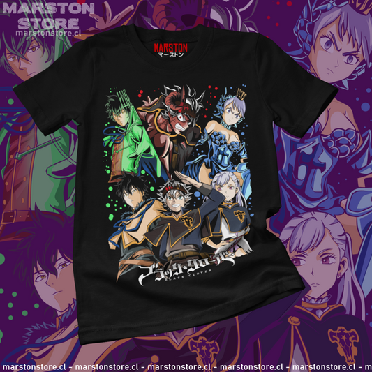 Polera negra de Black Clover