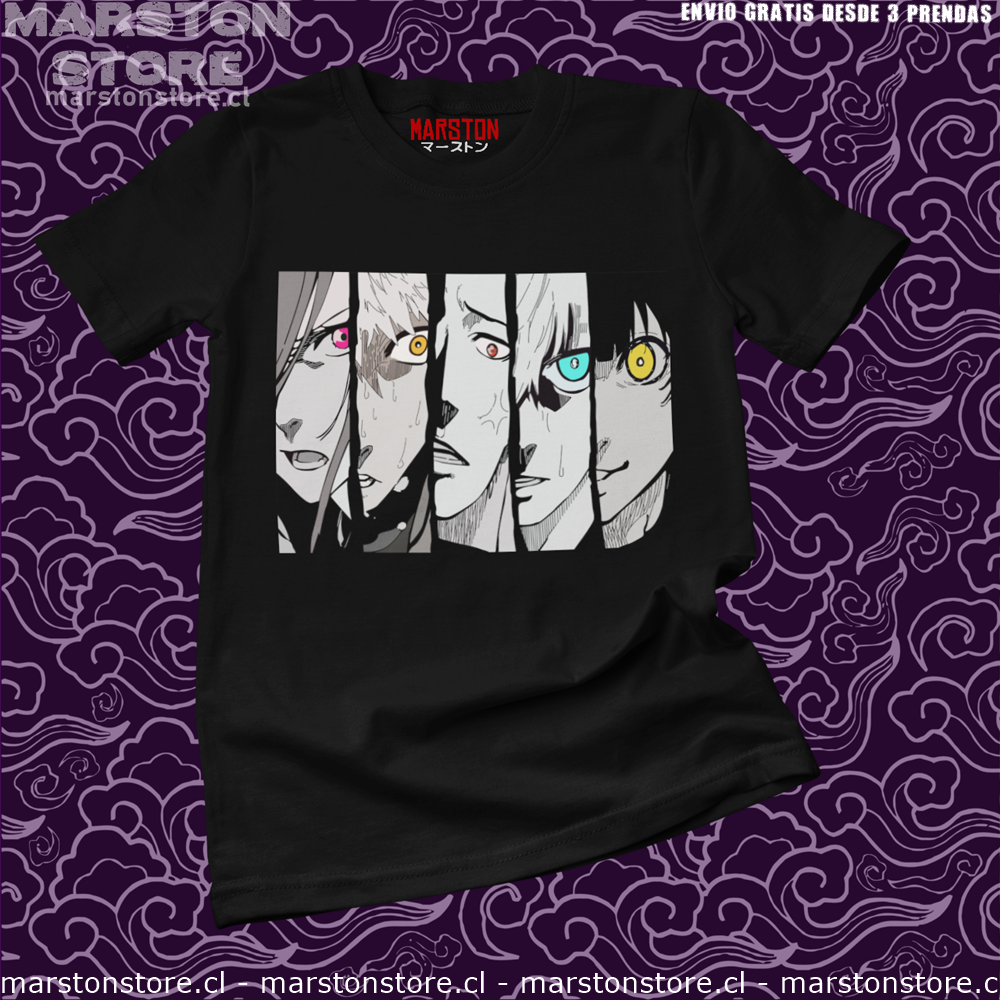 Polera negra de Blue Lock con diseño anime