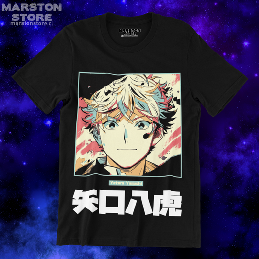 Polera negra de Blue Period con Yatora Yaguchi