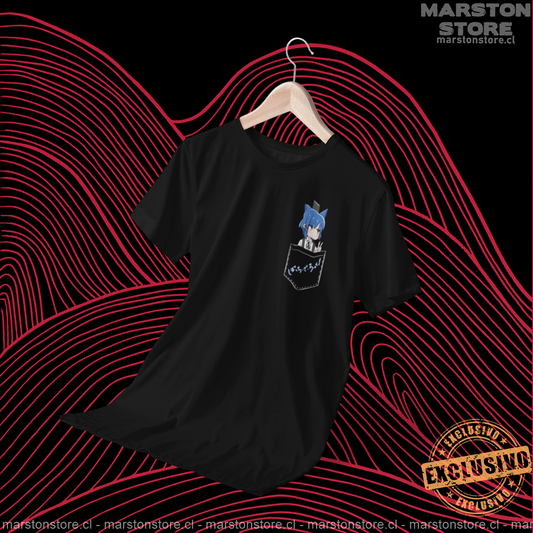 Polera negra de Bocchi the Rock! con Ryo Yamada