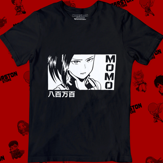 Polera negra de Boku no Hero Academia (My Hero Academia) con diseño anime