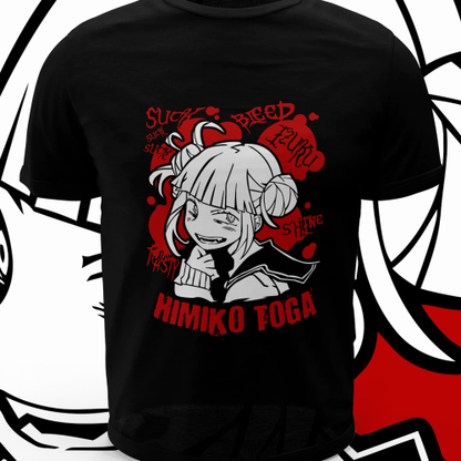 Polera negra de Boku no Hero Academia (My Hero Academia) con Himiko Toga