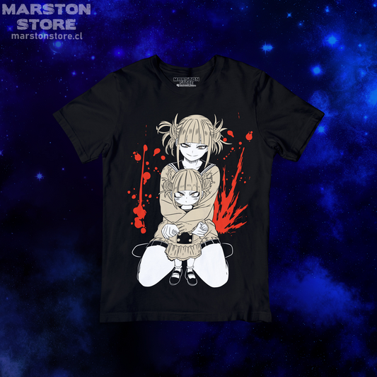 Polera negra de Boku no Hero Academia (My Hero Academia) con Himiko Toga