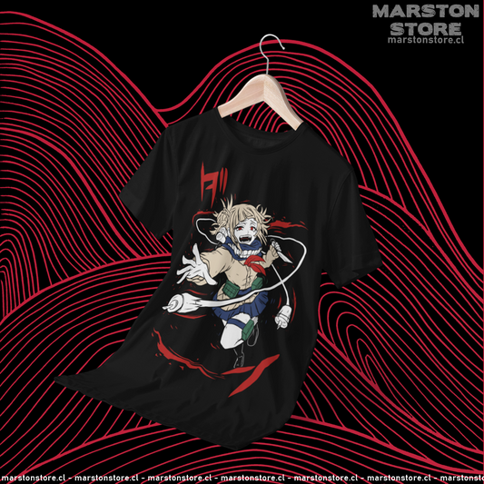 Polera negra de Boku no Hero Academia (My Hero Academia) con Himiko Toga
