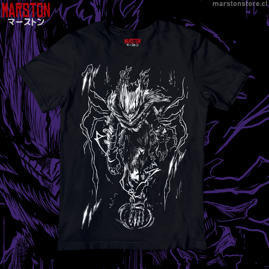Polera negra de Boku no Hero Academia (My Hero Academia) con Izuku Midoriya en diseño Vigilante