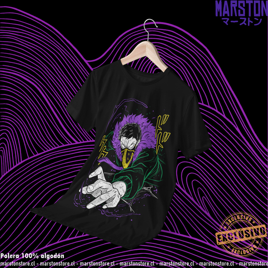 Polera negra de Boku no Hero Academia (My Hero Academia) con Kai Chisaki (Overhaul)