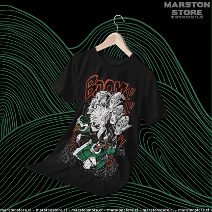 Polera negra de Boku no Hero Academia (My Hero Academia) con Katsuki Bakugo