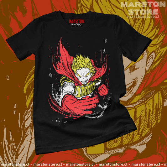 Polera negra de Boku no Hero Academia (My Hero Academia) con Mirio Togata