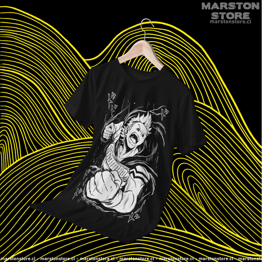 Polera negra de Boku no Hero Academia (My Hero Academia) con Mirio Togata