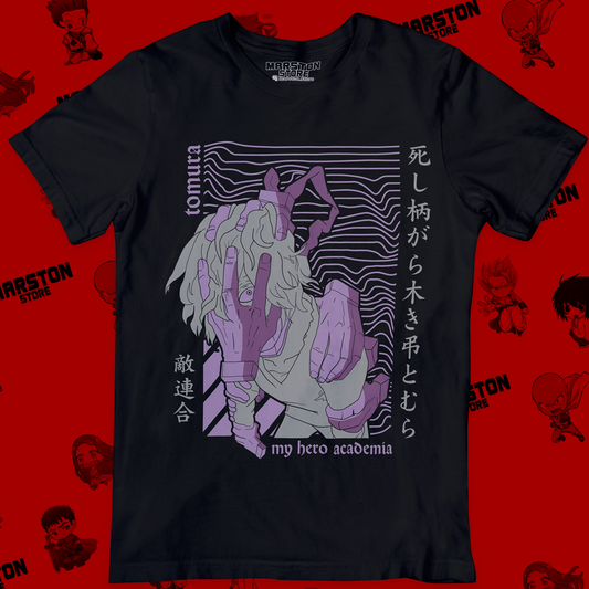 Polera negra de Boku no Hero Academia (My Hero Academia) con Tomura Shigaraki