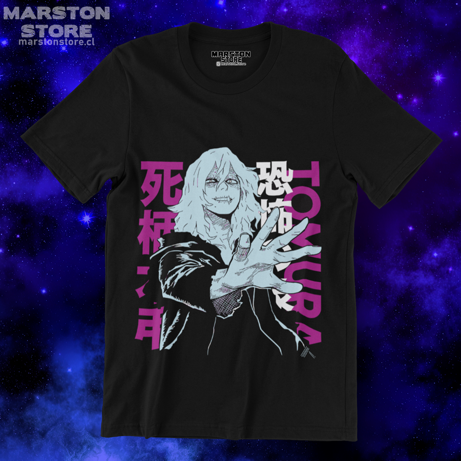 Polera negra de Boku no Hero Academia (My Hero Academia) con Tomura Shigaraki