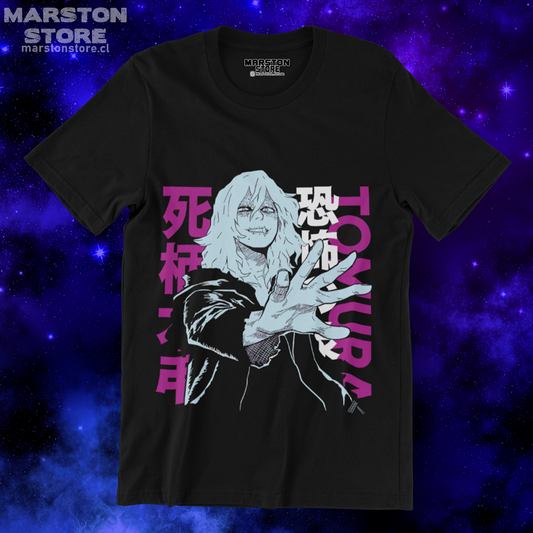 Polera negra de Boku no Hero Academia (My Hero Academia) con Tomura Shigaraki