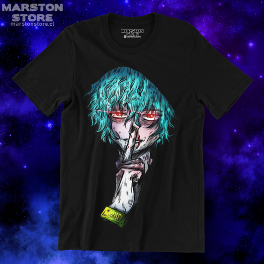 Polera negra de Boku no Hero Academia (My Hero Academia) con Tomura Shigaraki