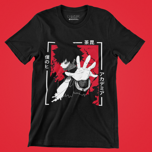 Polera negra de Boku no Hero Academia (My Hero Academia) con Toya Todoroki (Dabi)