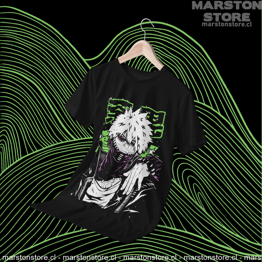 Polera negra de Boku no Hero Academia (My Hero Academia) con Toya Todoroki (Dabi)