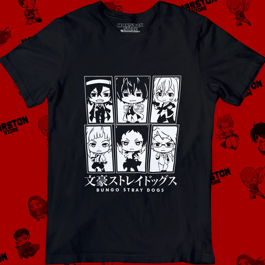 Polera negra de Bungou Stray Dogs