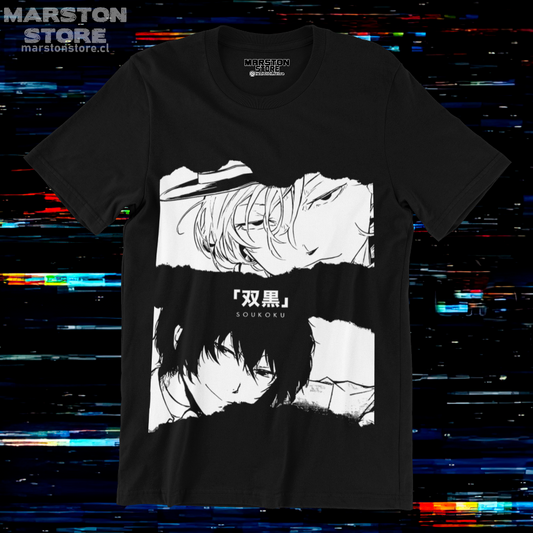 Polera negra de Bungou Stray Dogs