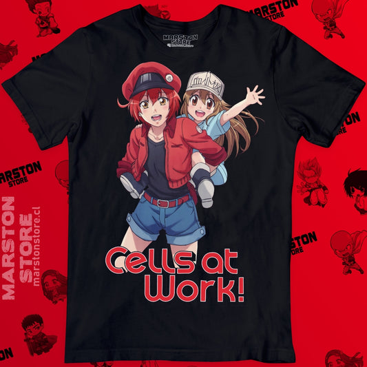 Polera negra de Cells at Work! (Hataraku Saibou)