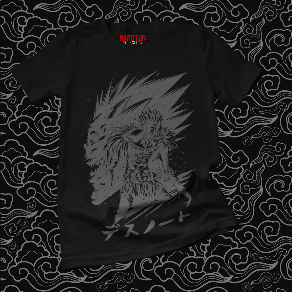 Polera negra de Death Note con Ryuk