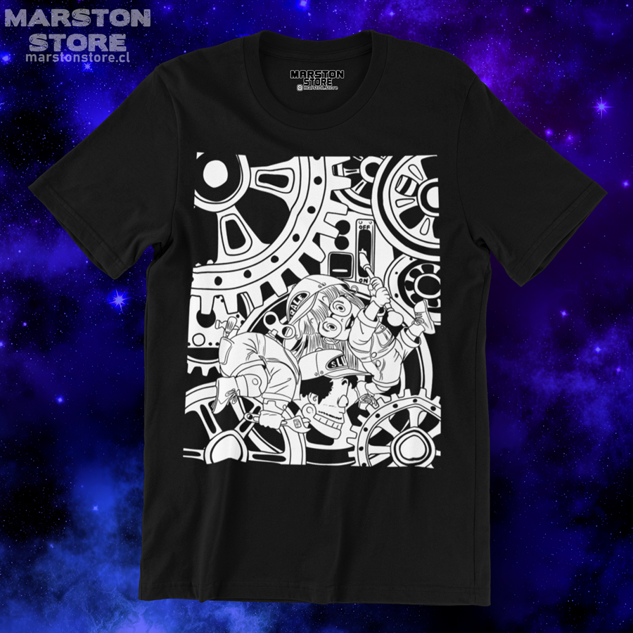 Polera negra de Dr. Slump con Arale Norimaki