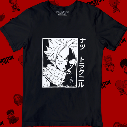 Polera negra de Fairy Tail