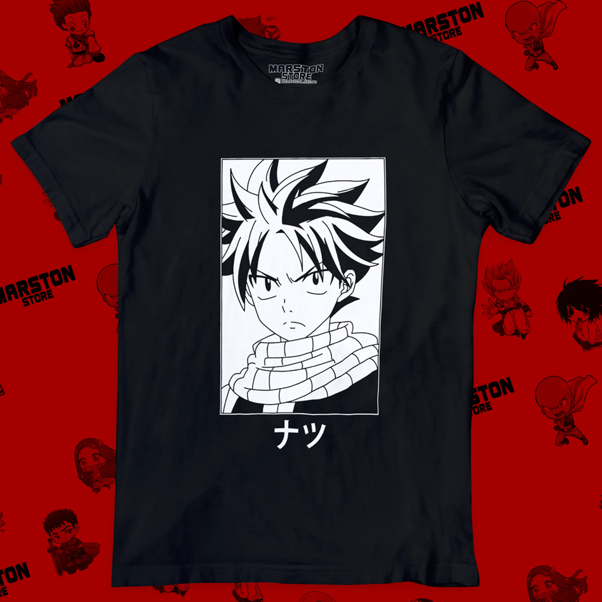 Polera negra de Fairy Tail