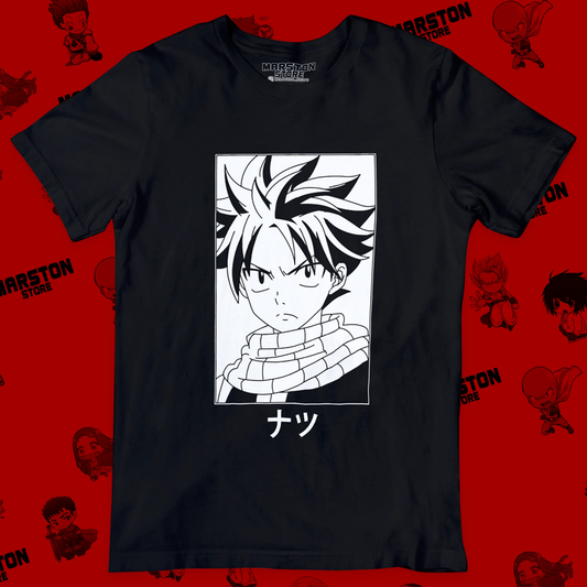 Polera negra de Fairy Tail