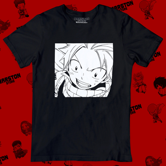 Polera negra de Fairy Tail