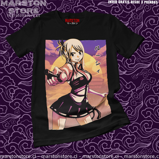 Polera negra de Fairy Tail