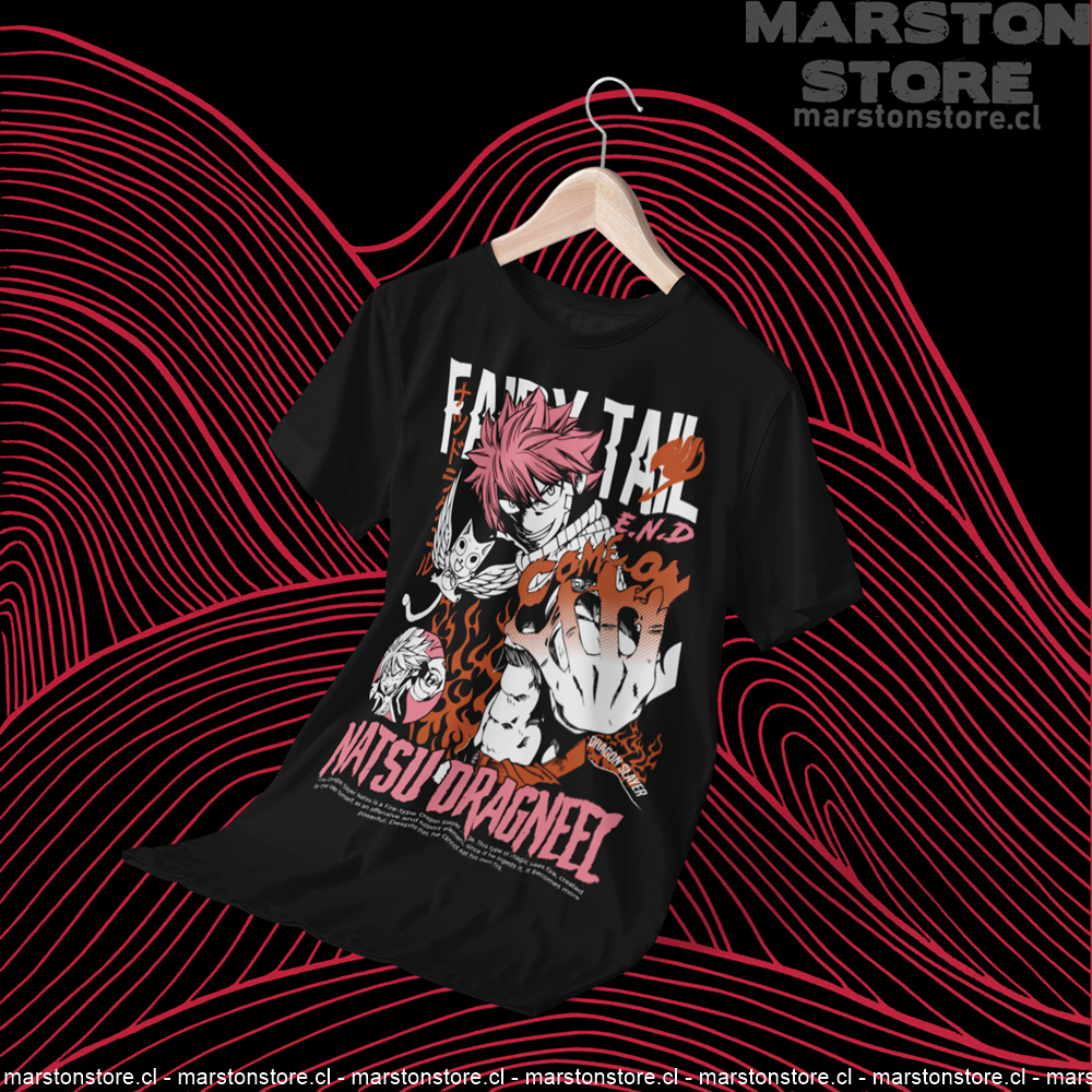 Polera negra de Fairy Tail