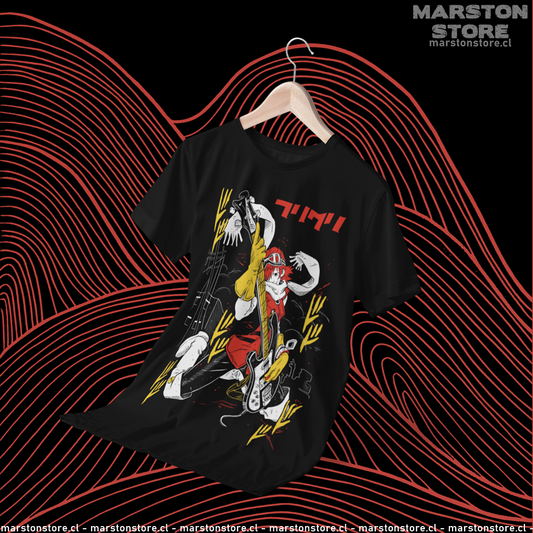 Polera negra de FLCL (Fooly Cooly)
