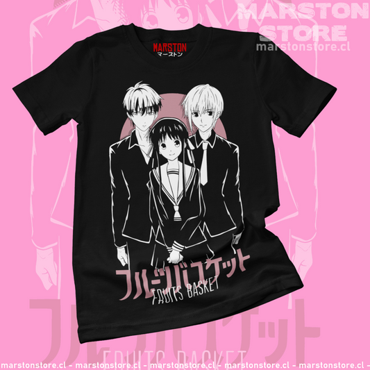 Polera negra de Fruits Basket