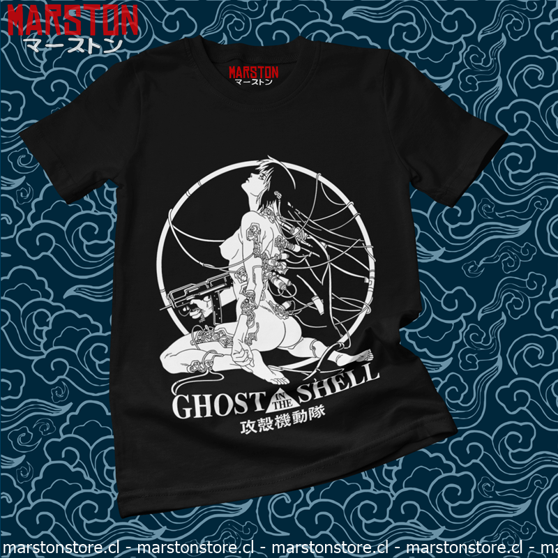 Polera negra de Ghost in the Shell