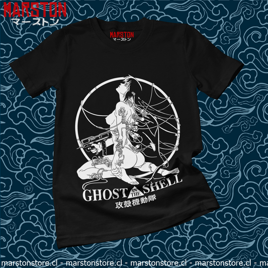Polera negra de Ghost in the Shell